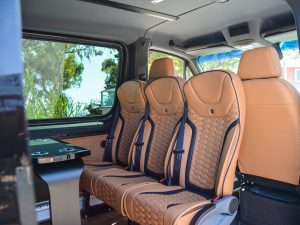 premium zante transport vehicle leather seats